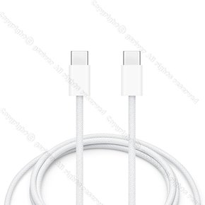 새로운 애플 정품 60W 우븐 디자인 USB-C 충전 케이블(1m) - MW493FE/A
