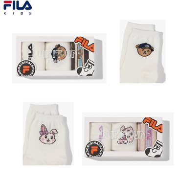 휠라키즈 장목 번들 선물팩 (3pack)(FK253SZ07X001)