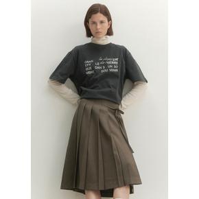 나인 SIE PLEATS CHECK SKIRT SK4952SG