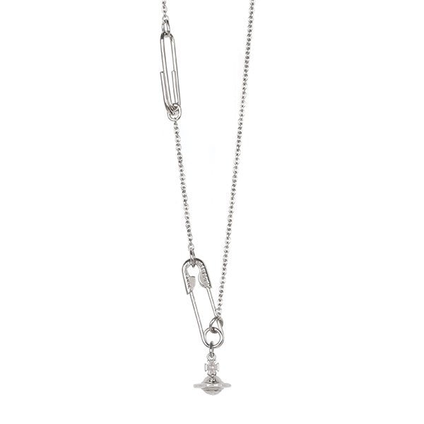 [부산점] 25FW 실버 세이프티 핀 펜던트 목걸이 630203F7 01P019