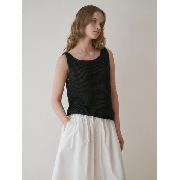[리퍼브]Sniff knit sleeveless (navy)