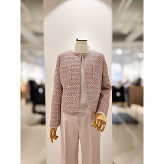 아이잗컬렉션 [파주점] [더아이잗컬렉션]글리터 트위드 원버튼 크롭 자켓 CS2B0JK211