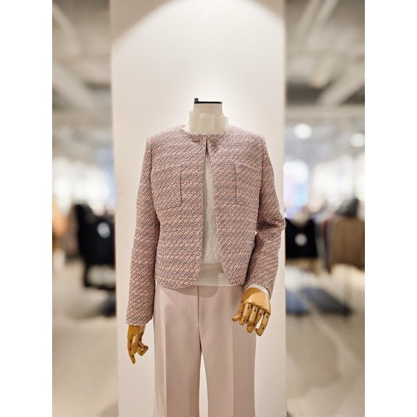 [파주점] [더아이잗컬렉션]글리터 트위드 원버튼 크롭 자켓 CS2B0JK211