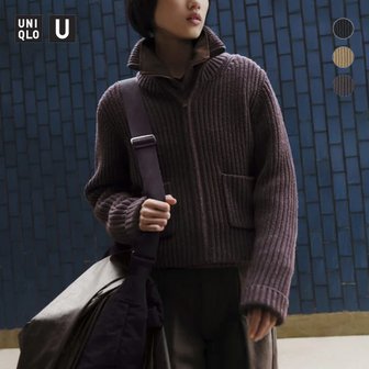  유니클로 U 램스울 블렌드 집업 재킷 3컬러 24FW 유메르 르메르 471464