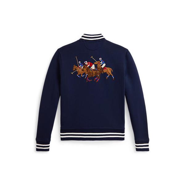 폴로 키즈 남아 8-18세 트리플 포니 플리스 베이스볼 재킷(CWPOOTWY6020413410)