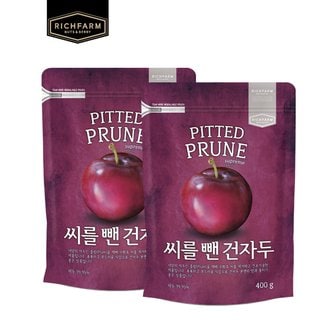 리치팜너트 씨를뺀건자두 400g x 2봉 건과일 건자두