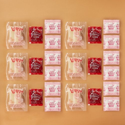 삼양 까르보불닭납작당면 6입 파우치 987g(164.5g*6인분)