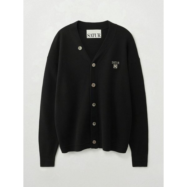 에센셜 파로 가디건_블랙