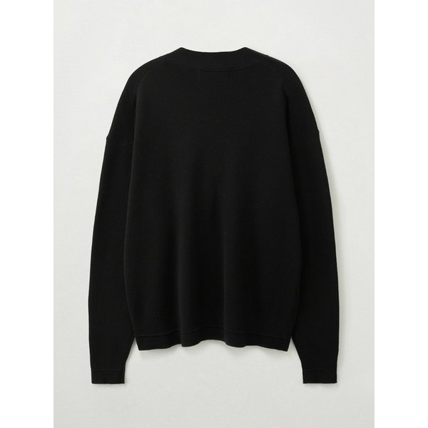 에센셜 파로 가디건_블랙