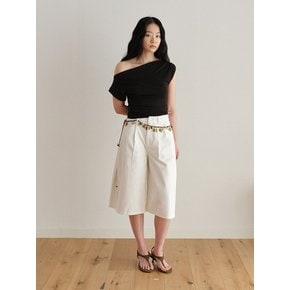 Side-Tuck Half Pants (2color)