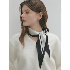 엘리자 실크 스카프_화이트 / ELIZA SILK SCARF_WHITE