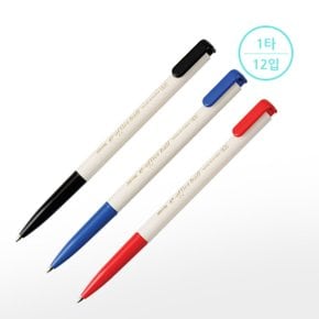 [자바펜] 유성펜 이오피스 (0.7mm적색,청색,흑색)(1타12입)
