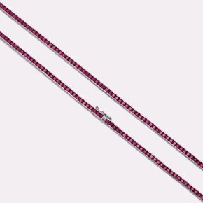 MOMO Dark Ruby Tennis Bracelet SSKA103BWR160