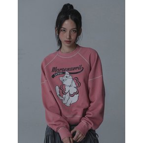 CREAM CAT ODRAPM SWEATSHIRTS_PINK