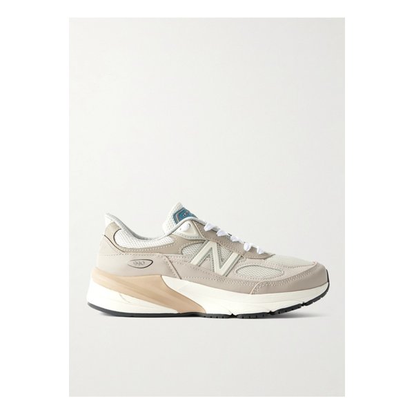 990v6 가죽 트리밍 메시 스니커즈 베이지 1647597353264815