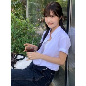 링클프리 슬림 라인 반팔 셔츠 [3COLORS]