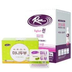  [신앙촌] 런 요구르트 12병 + 국산미니두부 6입
