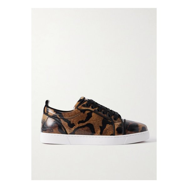 펀 루이스 주니어 레오파드 가죽 스니커즈 나뭇잎 그린 46376663162884508