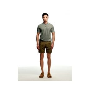 Cotton One-tuck Short_Dark Olive