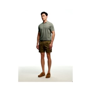 Cotton One-tuck Short_Dark Olive