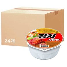 육개장 김치 사발면 농심 컵라면 86g 24개