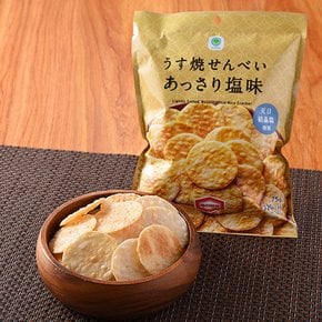 일본 훼미리마트 얇게 구운 센베이 깔끔한 소금맛 75g