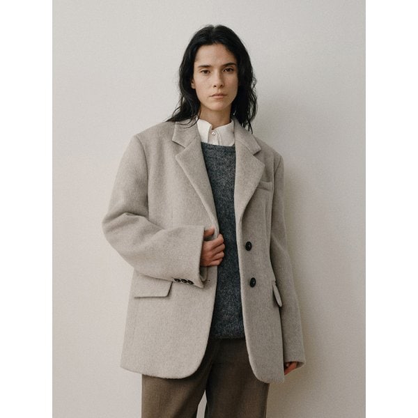 TVW CASHMERE WOOL SINGLE BLAZER_2COLORS