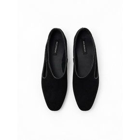 LUNE FLAT Leopard suede Unbalance Loafer