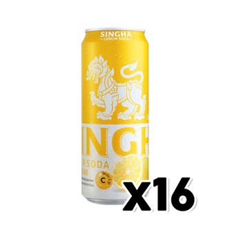  싱하 레몬소다 제로칼로리 탄산캔음료 330ml x 16개