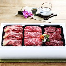 [냉장][안동안심한우] 실속 2호세트 1.5kg (1등급/등심500g+불고기500g+국거리500g)