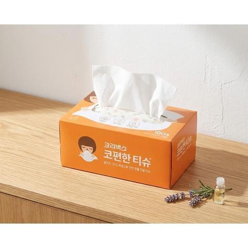 유한킴벌리 크리넥스 코편한티슈 100매 4개(1)