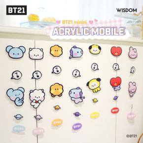 /금홍팬시 BT21 minini 아크릴모빌 인테리어 아기방 방탄굿즈