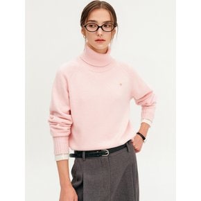 로모 터틀넥 울 니트_핑크 / LOMO TURTLENECK WOOL KNIT_PINK