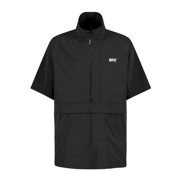 UFC SPORT 베이직 오버핏 반팔 아노락 자켓 블랙 U4JKV2317BK