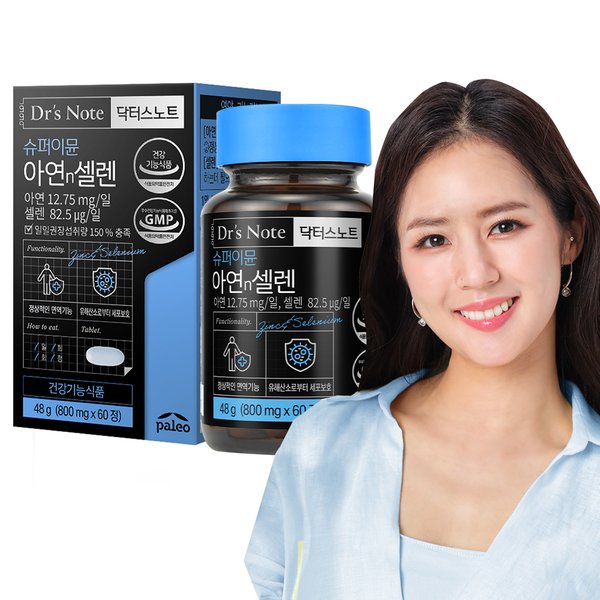 닥터스노트 아연 n 셀렌 48g (800mg x 60정)