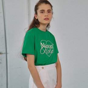 OUTLINE MAISON DE ROLA T-SHIRTS GREEN