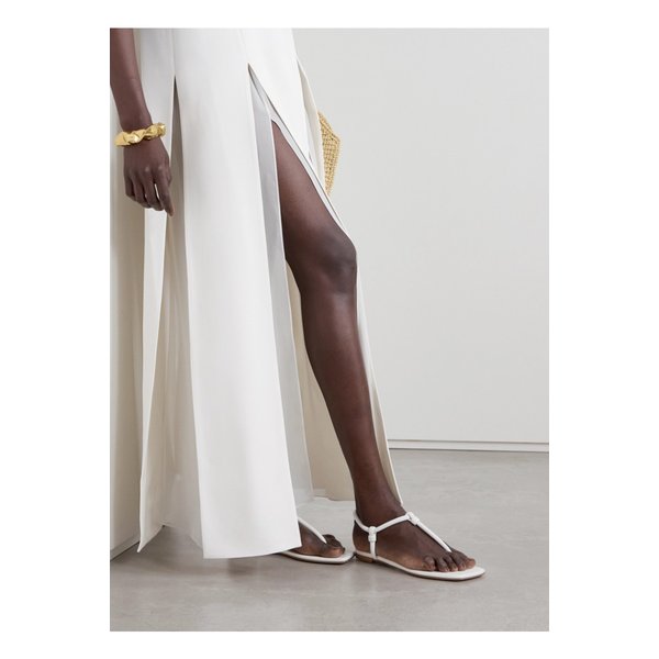 주노 송아지 가죽 노트 가죽 샌들 1647597332723132