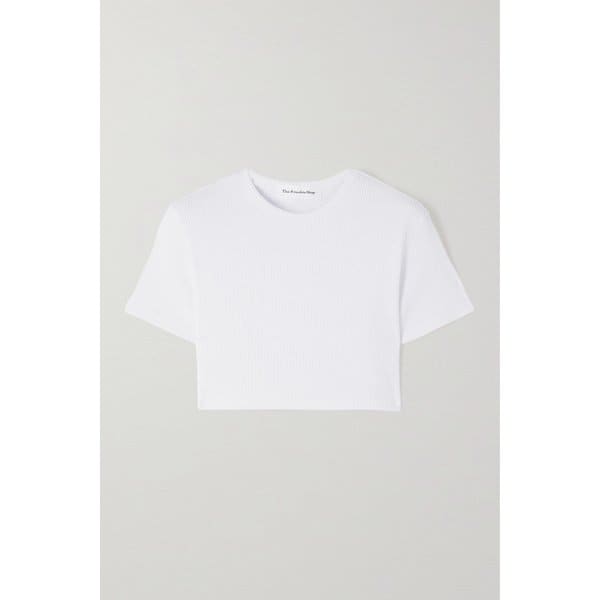 더프랭키샵 니코 크롭 리브 스트레치 코튼 탑 1647597316364317