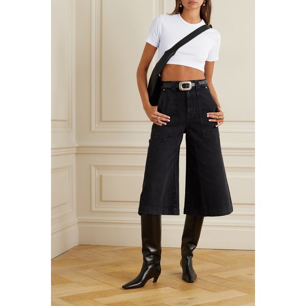 더프랭키샵 니코 크롭 리브 스트레치 코튼 탑 1647597316364317