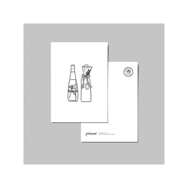 시그니처 엽서_와인병