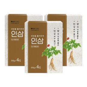 동산C&G 세수비누 인삼비누100g 4입x3개