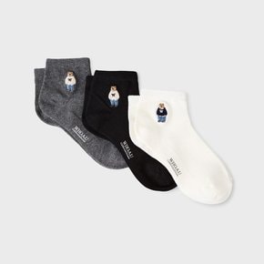 [3PACK] Steve Ankle Socks WHAYG4912A