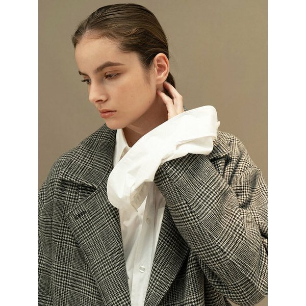 Lana double coat (BLACK CHECK)