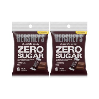  Hershey2X  허쉬  무설탕  초콜릿  캔디바  파티  간식  개별  포장  85g