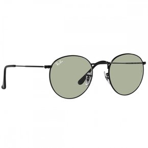 레이밴 선글라스 RB3447 ROUND METAL BLACK FrameGREY VINTAGE YELLOW Lens 50