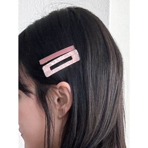 핑크 벚꽃 윈도우 헤어클립 Pink blossom window hairclip
