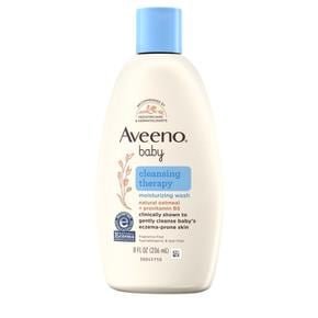 [해외직구] Aveeno 아비노 베이비 클렌징 테라피 모이스처라이징 워시 236ml 2팩