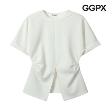 GGPX 센터 슬릿 롤업 반팔 티셔츠 (GP3TS010F)