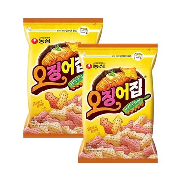  농심 오징어집 260g x 2개 대용량 간식 지퍼백보관