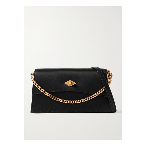 메티에 로마 실크 새틴 숄더 백 블랙 1647597352792275